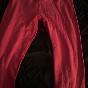 Vibrant Red Stretch Leggings